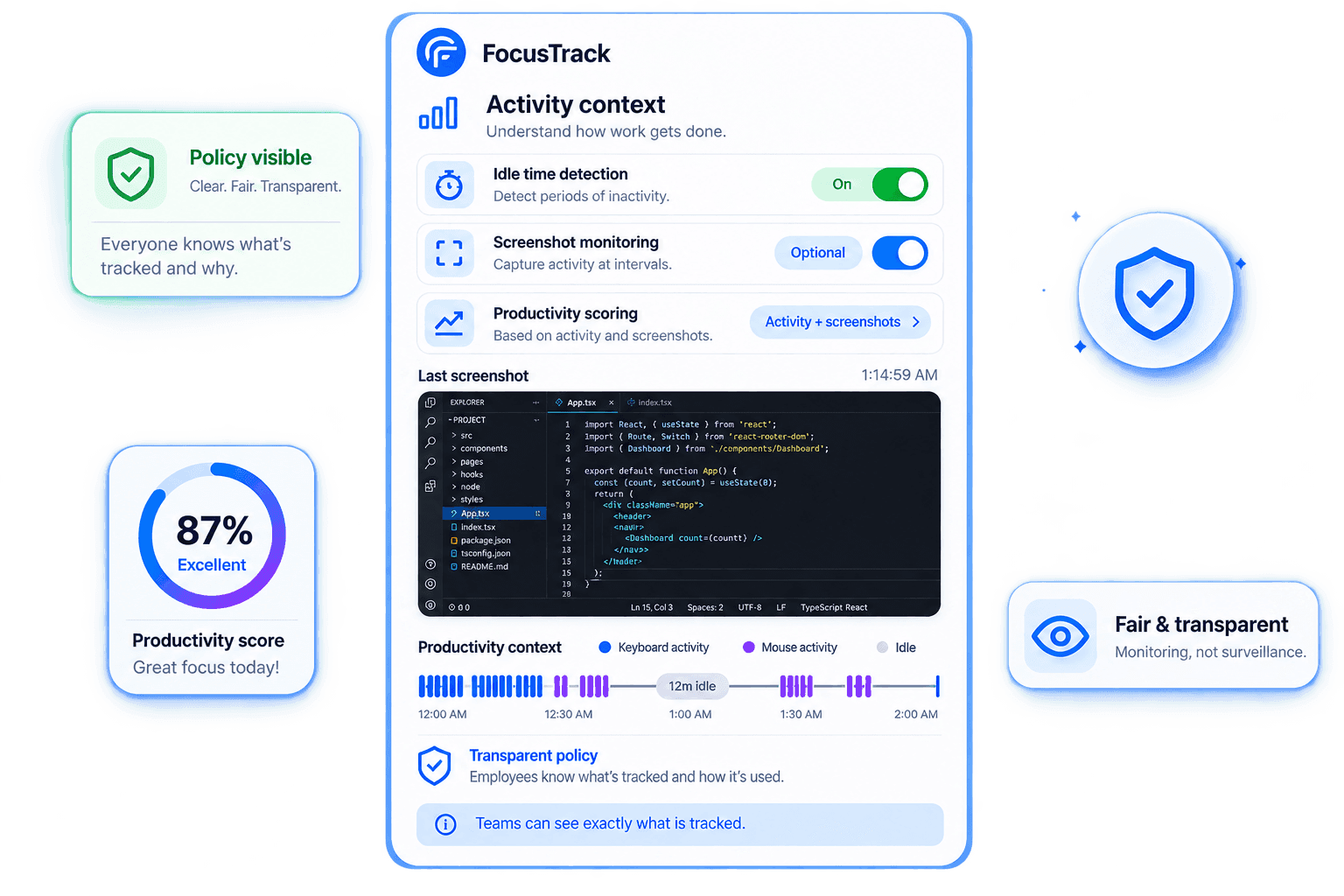 Activity context preview